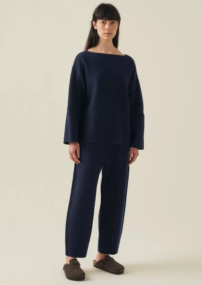 Sale Boiled Wool Pull On Trousers Women Loungewear | Trousers