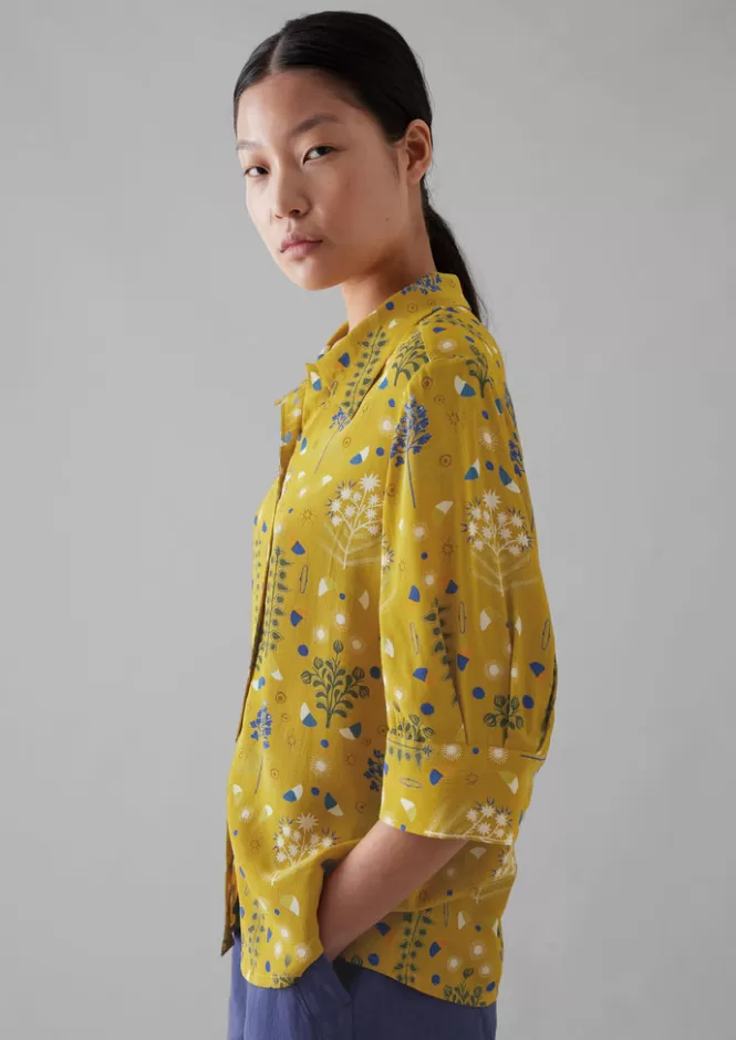 Cheap Collector Print Crepe Shirt Women Shirts | Tops & Tees