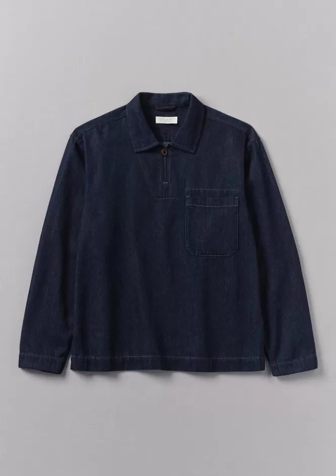 Discount Cotton Hemp Denim Smock Shirt Denim | Workwear