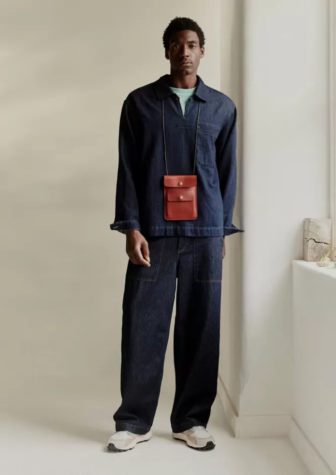 Discount Cotton Hemp Denim Smock Shirt Denim | Workwear