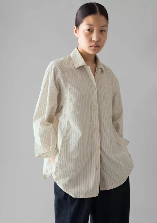 Cheap Dash Stripe Cotton Shirt Women Shirts | Tops & Tees