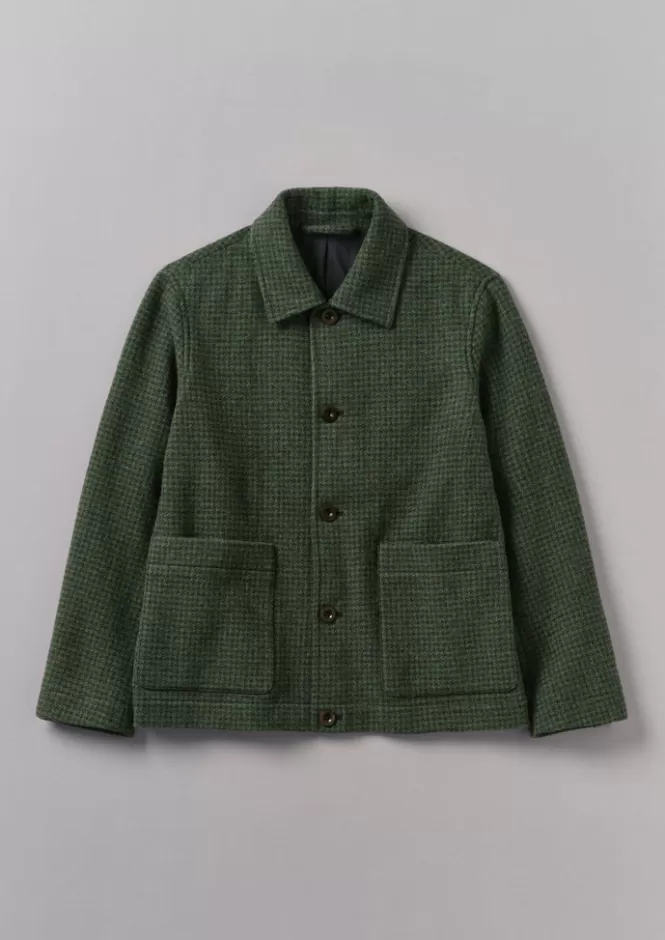 Shop Dogtooth Wool Chore Jacket Coats & Jackets