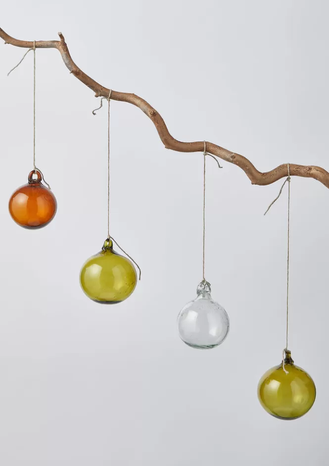 Discount Hand Blown Glass Bauble Set Glass | Christmas Decorations