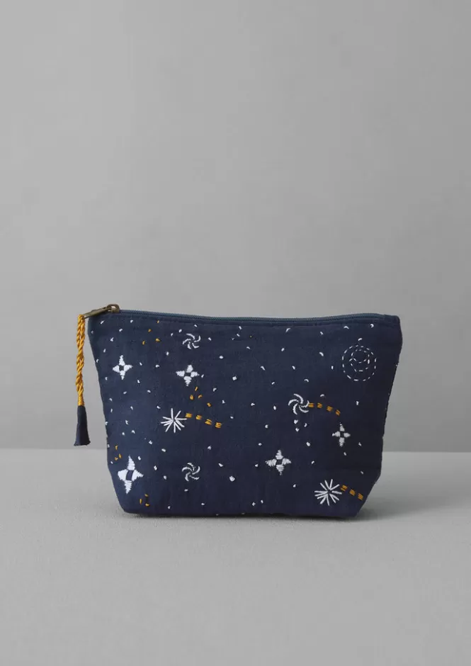 Best Hand Embroidered Celestial Pouch Textiles | Bathroom