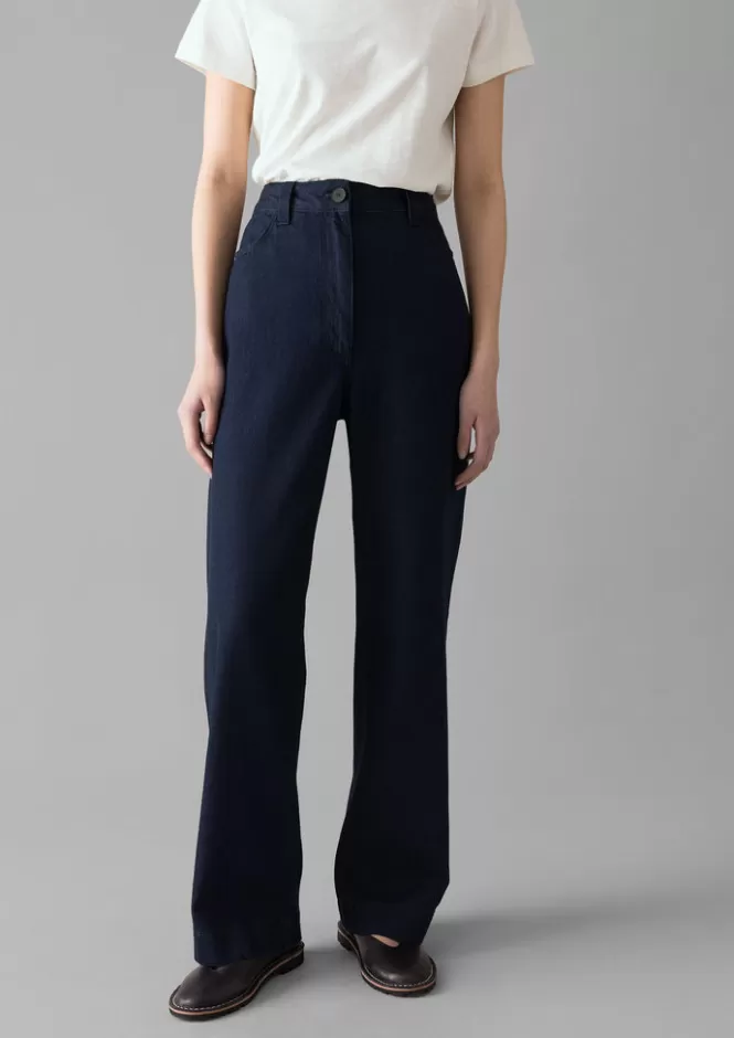 Best Denim Slim Leg Trousers Women Denim | Workwear