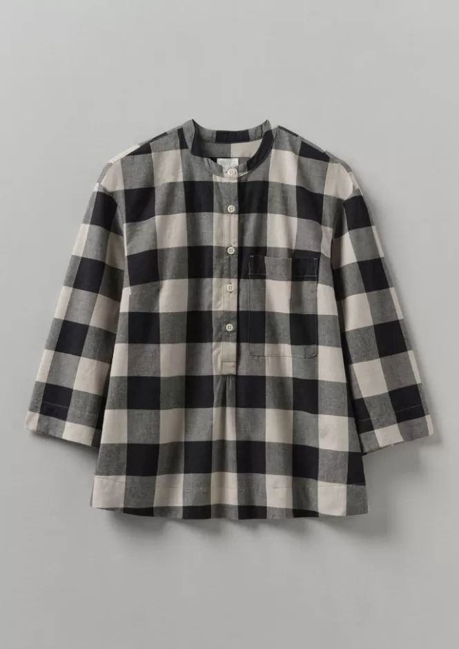 Cheap Macro Gingham Cotton Cashmere Shirt Women Cashmere | Loungewear