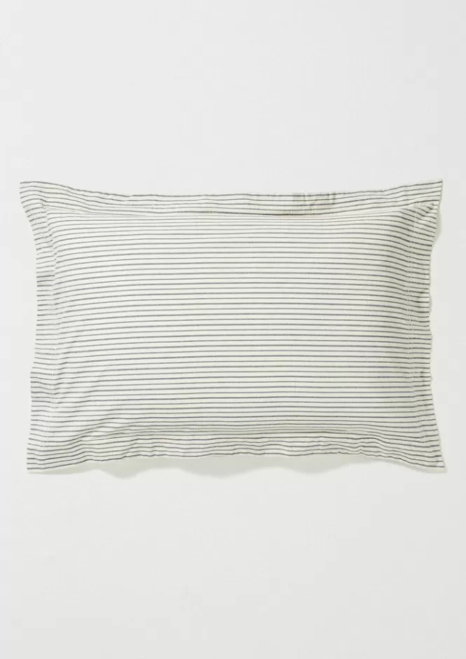 Hot Organic Cotton Pyjama Stripe Oxford Pillowcase Textiles | Bed Linen