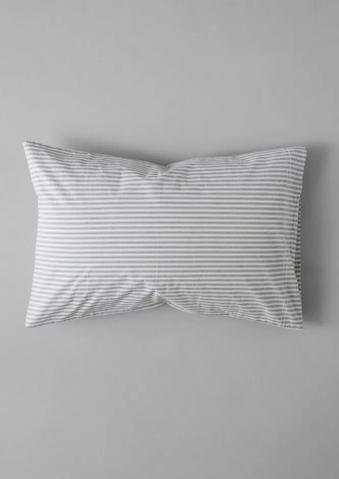 Store Organic Cotton Ticking Stripe Housewife Pillowcase Textiles | Bed Linen