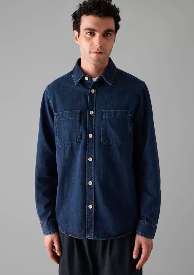 Clearance Patch Pocket Denim Shirt Denim | Workwear