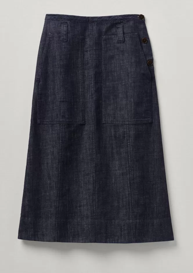 Clearance Patch Pocket Organic Denim Skirt Women Denim | Workwear