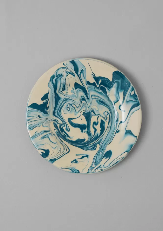 Best Sale Poterie Barbotine Marbled Plate Ceramics | Tableware