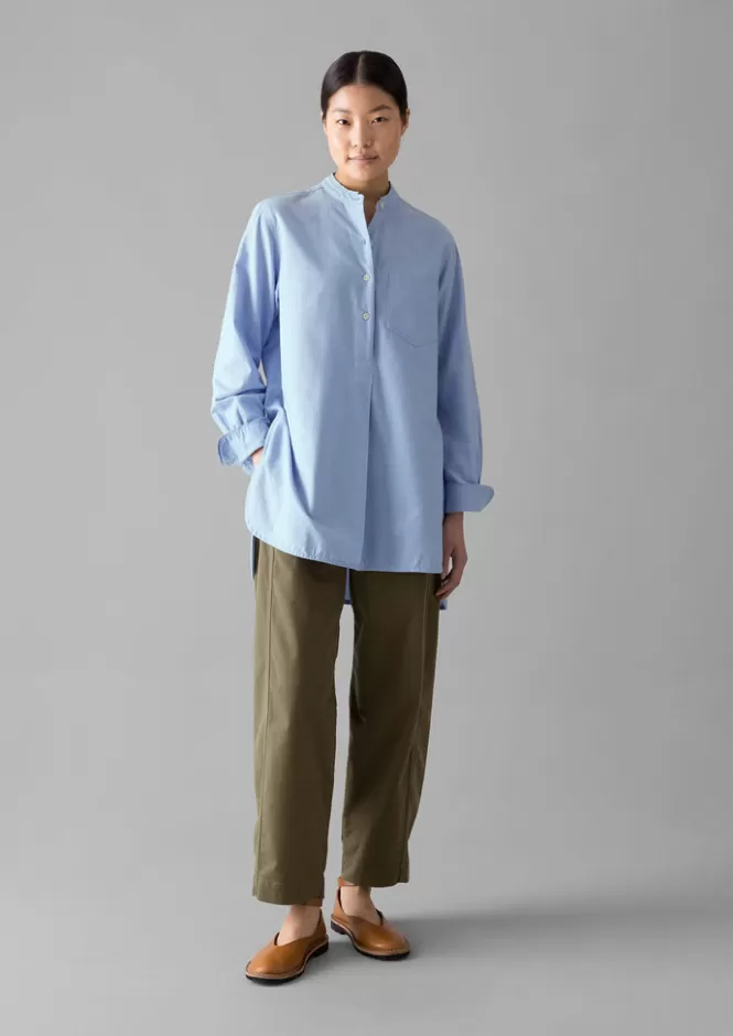 Cheap Taro Cotton Oxford Long Shirt Women Workwear | Shirts